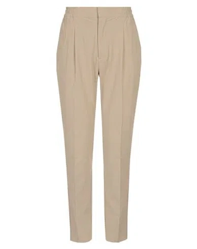 Cruna Woman Pants Khaki Size 2 Polyester, Elastane In Brown