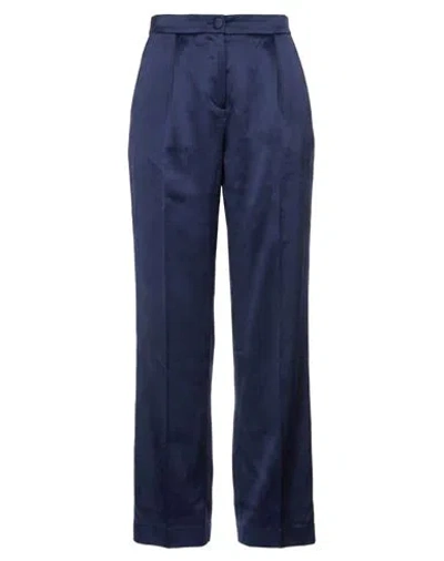 Cruna Woman Pants Navy Size 4 Acetate, Viscose In Animal Print