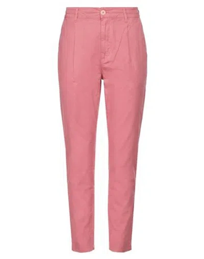 Cruna Woman Pants Pink Size 2 Cotton, Elastane