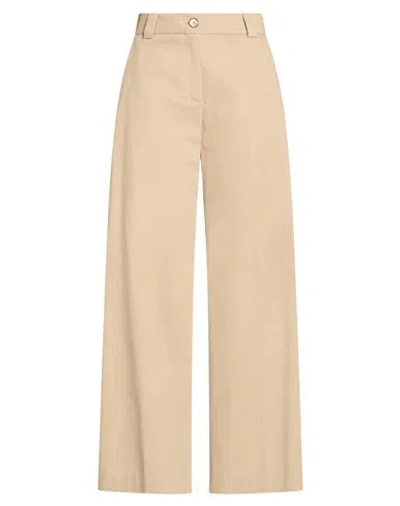 Cruna Woman Pants Sand Size 4 Modal, Polyester In Beige