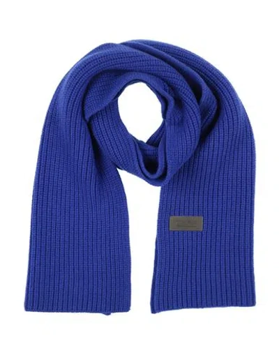 Cruna Woman Scarf Bright Blue Size - Wool, Cashmere