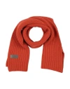 Cruna Woman Scarf Rust Size - Wool, Cashmere In Red