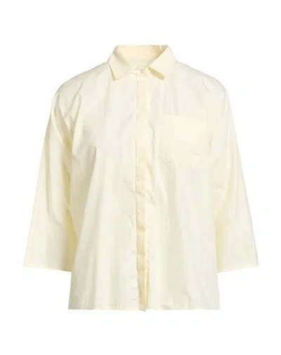 Cruna Woman Shirt Pastel Yellow Size 2 Cotton