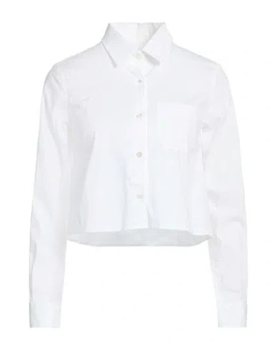 Cruna Woman Shirt White Size 2 Cotton In Multi
