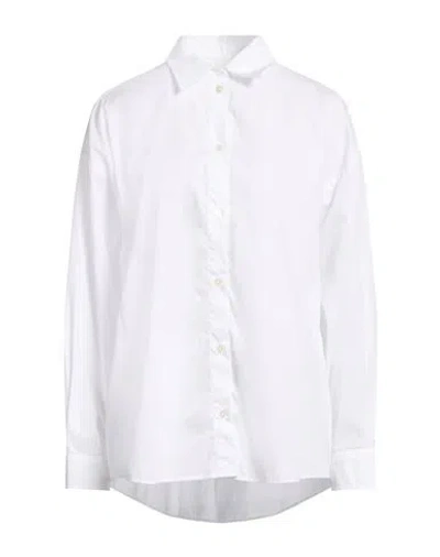 Cruna Woman Shirt White Size 4 Cotton