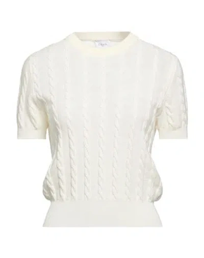 Cruna Woman Sweater Ivory Size 10 Mohair Wool, Polyamide, Wool In White