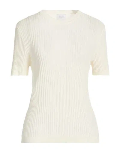 Cruna Woman Sweater Ivory Size 8 Viscose, Polyamide In White