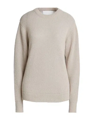 Cruna Woman Sweater Light Grey Size 2 Mohair Wool, Polyamide, Wool In Neutral