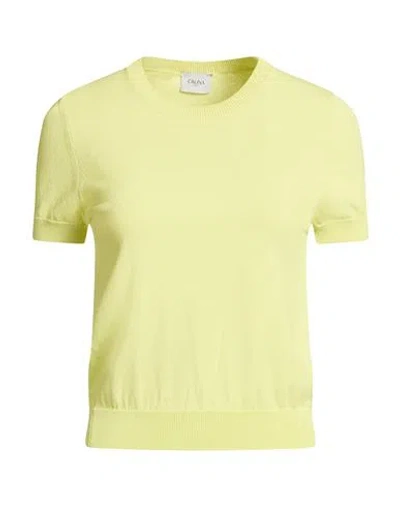 Cruna Woman Sweater Lime Green Size 4 Viscose, Polyamide