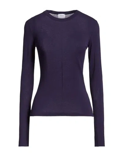 Cruna Woman Sweater Midnight Blue Size 2 Viscose, Polyester In Purple