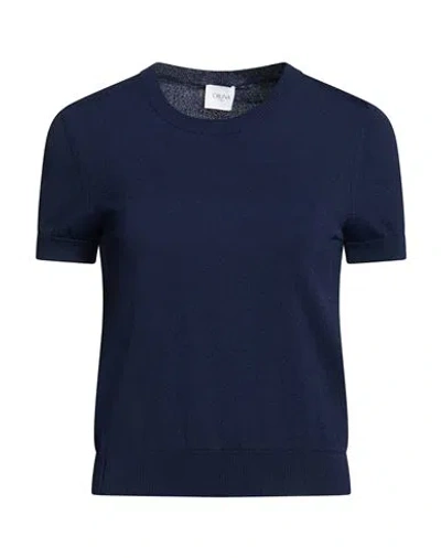 Cruna Woman Sweater Midnight Blue Size 4 Viscose, Polyamide