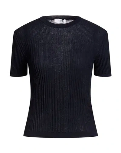 Cruna Woman Sweater Midnight Blue Size 8 Cotton
