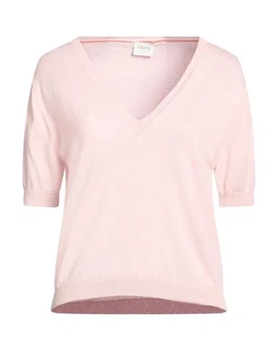 Cruna Woman Sweater Pink Size 2 Silk, Cotton