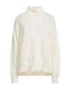Cruna Woman Turtleneck Ivory Size 8 Mohair Wool, Polyamide, Wool In White