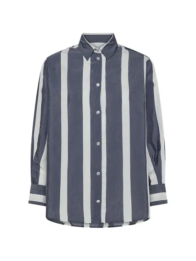 Cruna Yvonne Striped Shirt In White