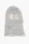 C.rusade Solid Color Wool Blend Balaclava In Gray