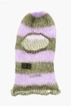 C.rusade Two-tone Knitted Balaclava In Purple