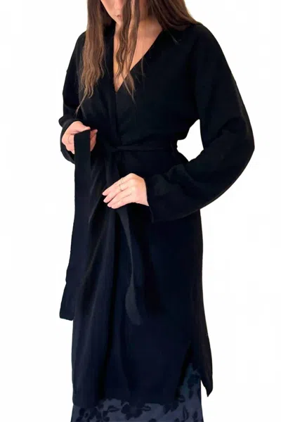 Crush Bambam Maxi Cardigan In Black