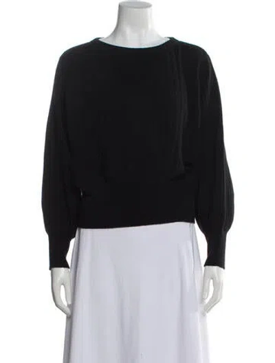 Pre-owned Crush Cashmere Bateau Neckline Sweater In Gray