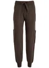 Crush Cashmere Beatles Cashmere Sweatpants In Chocolate
