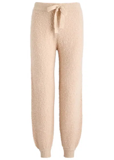 Crush Cashmere Mohair Bouclé Bruce Sweatpants In Beige