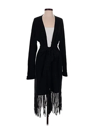 Pre-owned Crush Cashmere Cardigan Sweater In Black