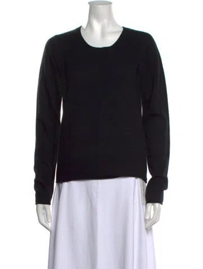 Pre-owned Crush Cashmere Crew Neck Sweater In Black