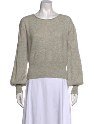 Pre-owned Crush Cashmere Crew Neck Sweater In Grey