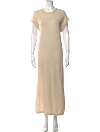 Pre-owned Crush Cashmere Crew Neck Sweater In Neutral