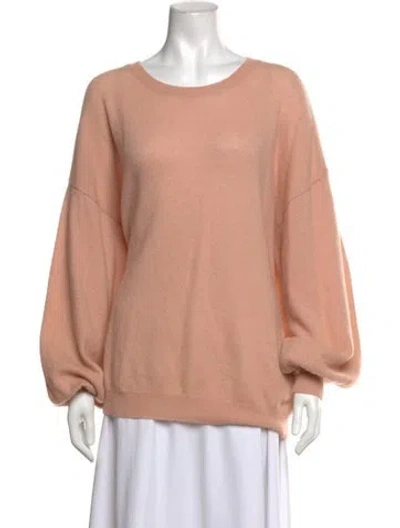 Pre-owned Crush Cashmere Crew Neck Sweater In Neutrals