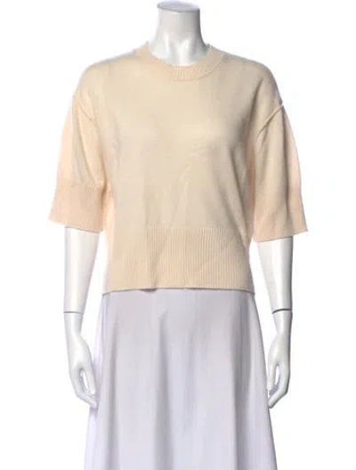 Pre-owned Crush Cashmere Crew Neck Sweater In Neutrals