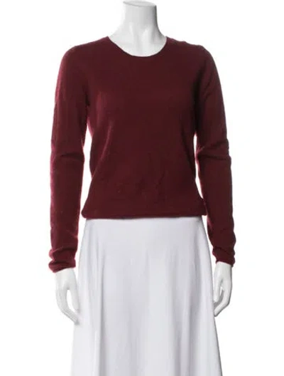 Pre-owned Crush Cashmere Crew Neck Sweater In Red