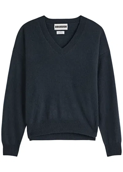 Crush Cashmere Malibu Cashmere Jumper In Blue