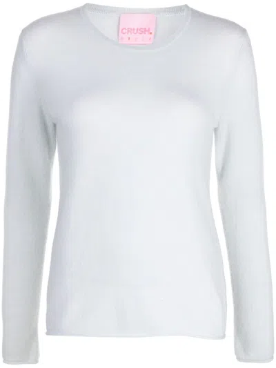 Crush Cashmere Maya Crew-neck Cashmere Jumper In Blue