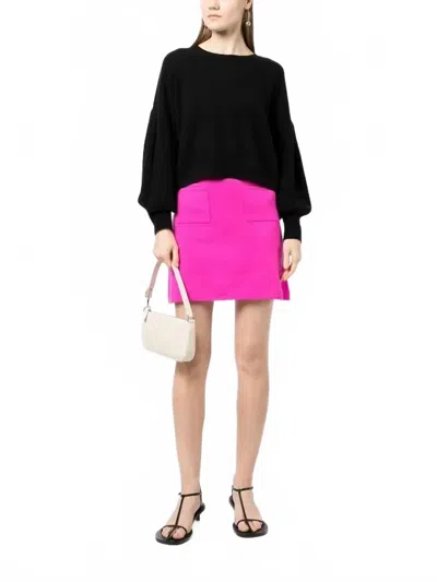 Crush Cashmere Molly Mini Skirt In Pink