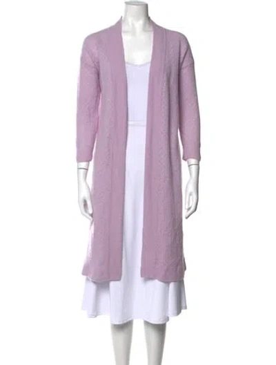 Pre-owned Crush Cashmere Patterned Sweater In Purple
