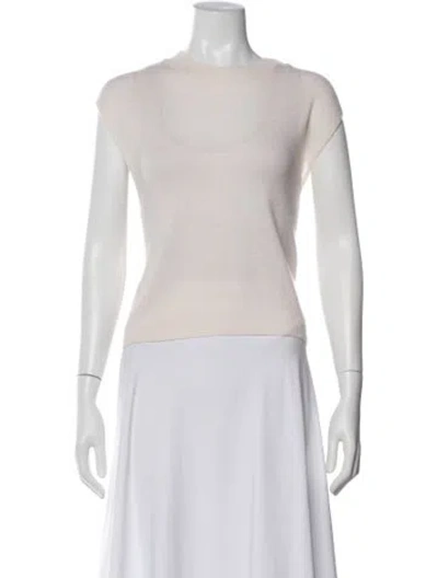 Pre-owned Crush Cashmere Printed Sweater In Neutral