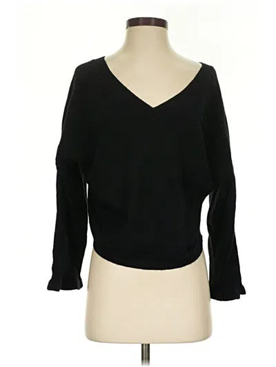 Pre-owned Crush Cashmere Pullover Sweater In Black