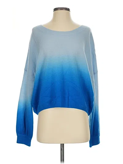 Pre-owned Crush Cashmere Pullover Sweater In Blue