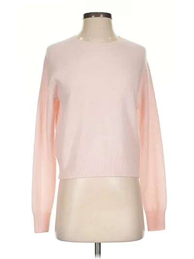 Pre-owned Crush Cashmere Pullover Sweater In Pink