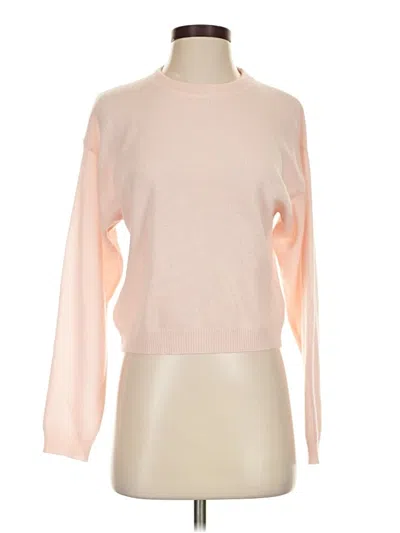 Pre-owned Crush Cashmere Pullover Sweater In Pink