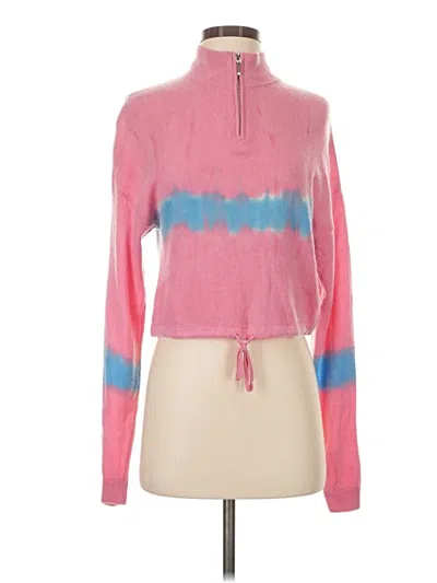 Pre-owned Crush Cashmere Pullover Sweater In Pink
