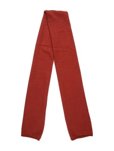 Pre-owned Crush Cashmere Scarf In Red