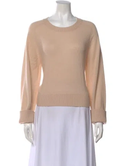 Pre-owned Crush Cashmere Scoop Neck Sweater In Neutral