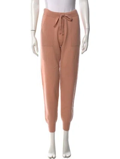 Pre-owned Crush Cashmere Straight Leg Pants In Pink