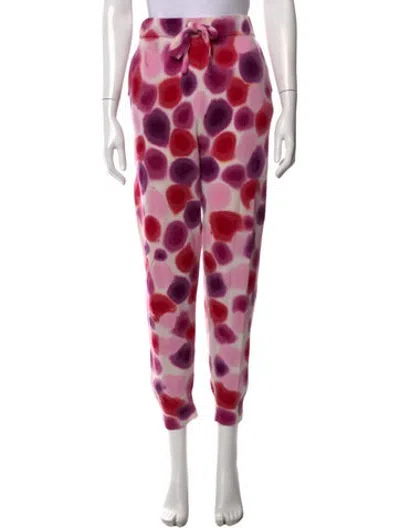 Pre-owned Crush Cashmere Straight Leg Pants In Pink