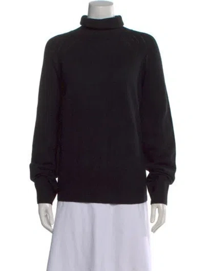 Pre-owned Crush Cashmere Turtleneck Sweater In Black