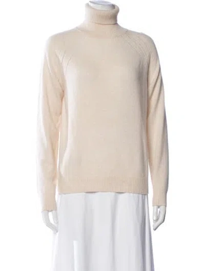 Pre-owned Crush Cashmere Turtleneck Sweater W/ Tags In Neutrals