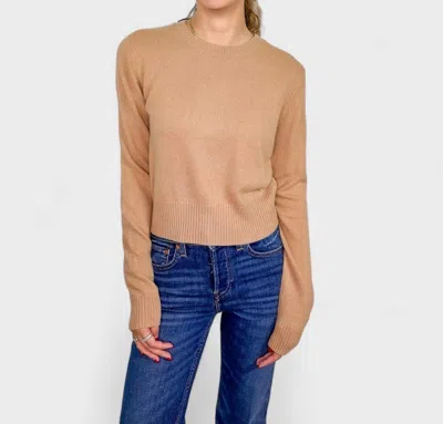 Crush Cashmere Womad Top In Camel