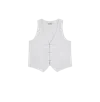 Crush Collection Chinese Style Floral Textured Waistcoat